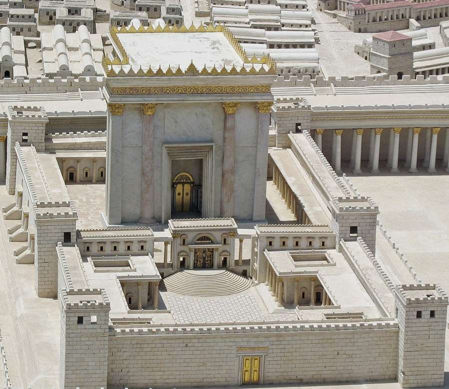 Kompleks świątynny w Jerozolimie za czasów Jezusa puzzle online