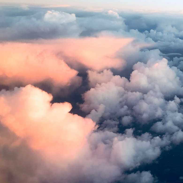 bird's eye view photography of clouds puzzle