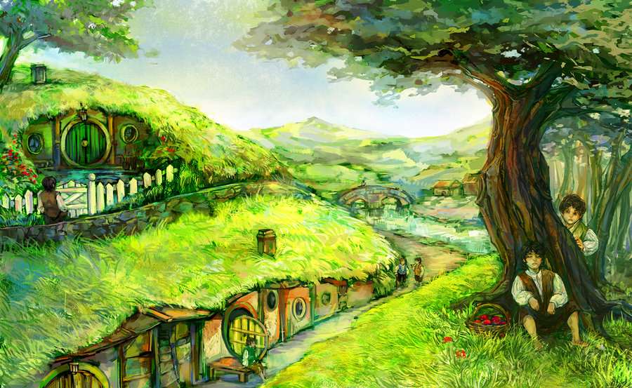 Hobbiton - Władca Pierścieni puzzle online