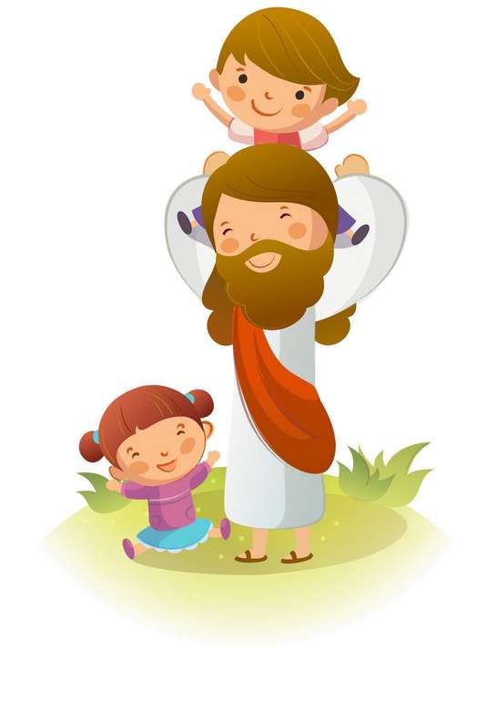 Jezus i dzieci puzzle online