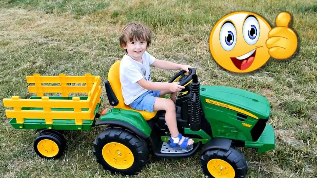 traktorek dla chłopca puzzle online