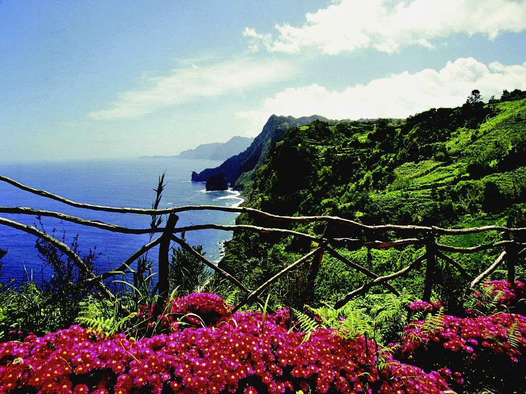 Madera kwiatowa wyspa na Atlantyku puzzle online
