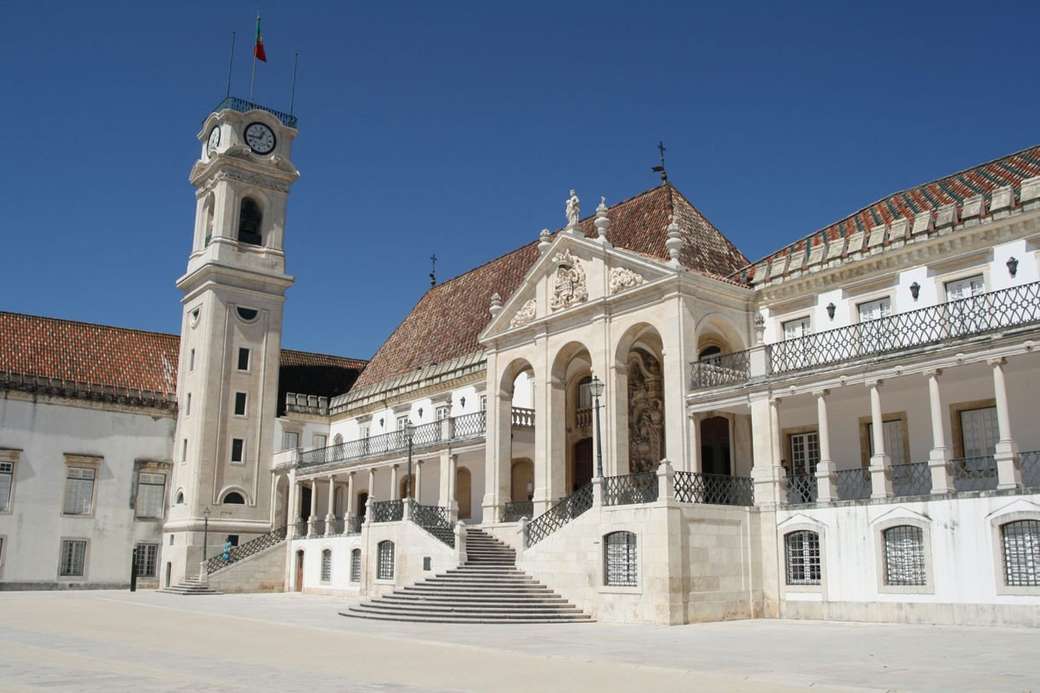 Miasto Coimbra na portugalskim uniwersytecie puzzle online