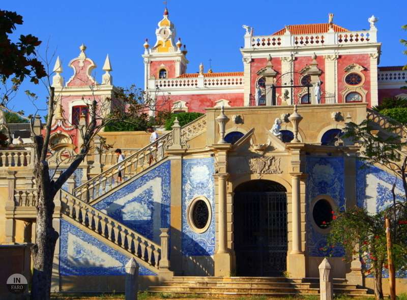 Nadmorskie miasto Estoi Palace w Faro Algarve puzzle online
