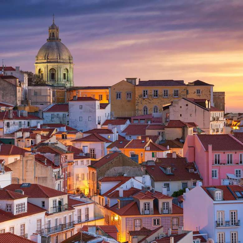Panorama miasta Lizbony puzzle online