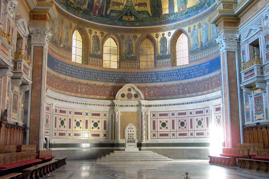 Tron papieski w bazylice św. Jana na Lateranie puzzle online