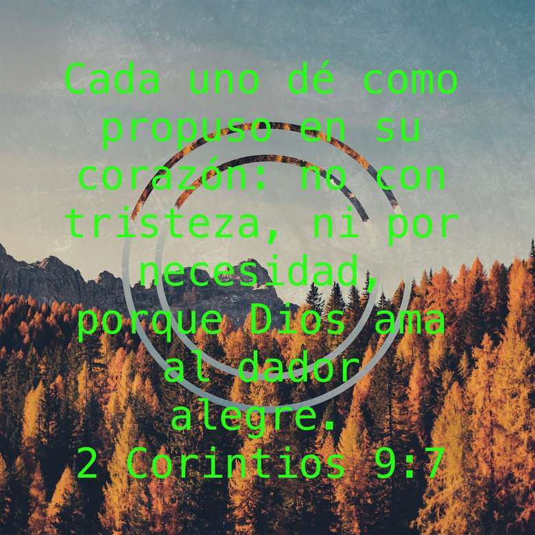 Memory Verse 2Cor 9: 7 puzzle online