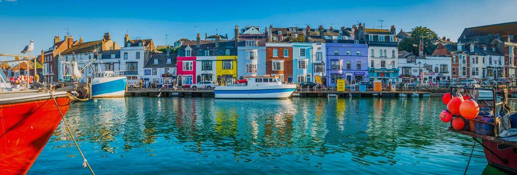 Miasto Weymouth na południowym wybrzeżu Anglii puzzle online