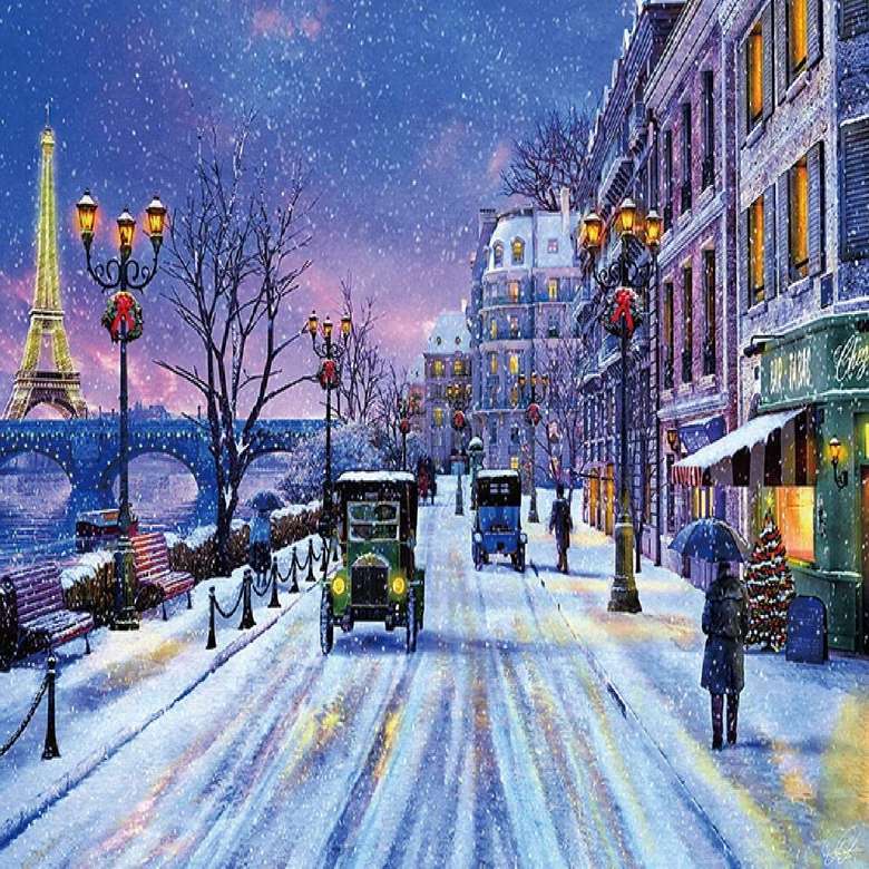 Zima w Paryżu puzzle online