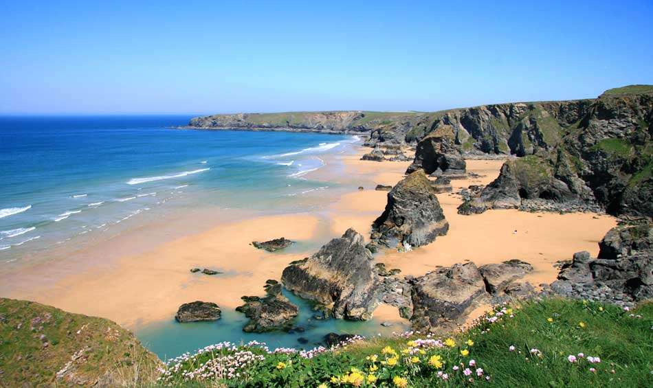 Bedruthan Steps Cornwall puzzle online