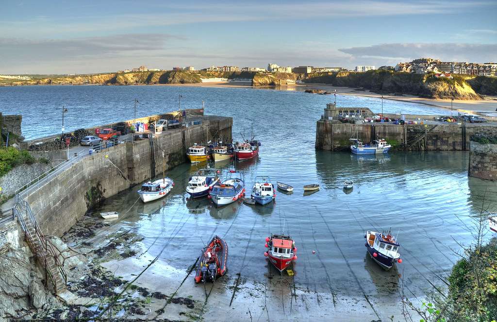 Newquay Cornwall Old Harbour puzzle online
