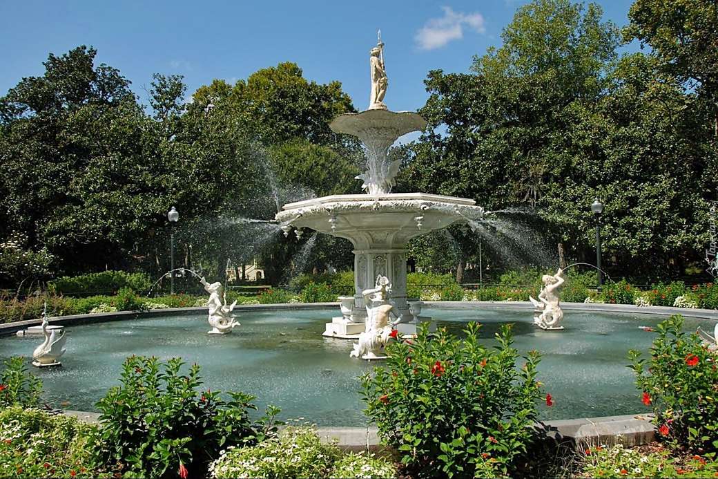 park narodowy- barok-  fontanna puzzle online