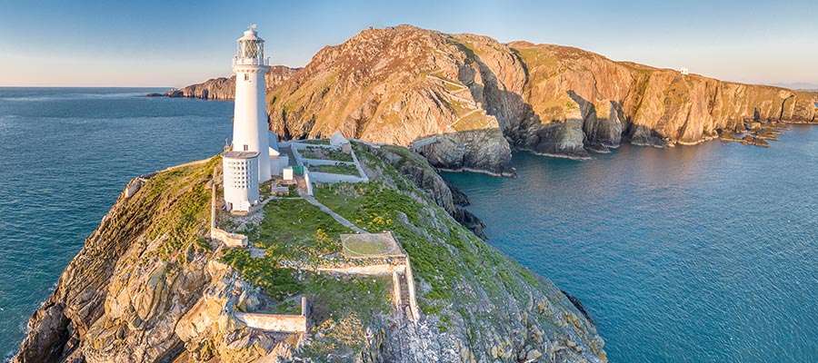 Wales lighthouse on the England coast jigsaw puzzle
