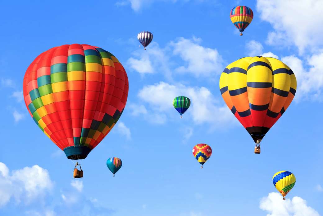 balon na gorące powietrze puzzle online