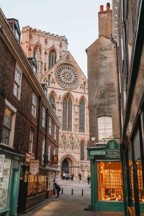York średniowieczne miasto widok na katedrę puzzle online