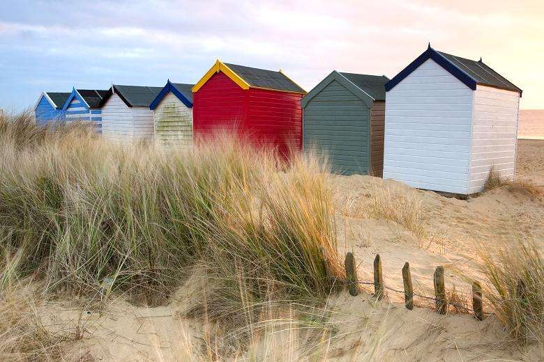 Southwold Beach Huts Suffolk w Anglii puzzle online
