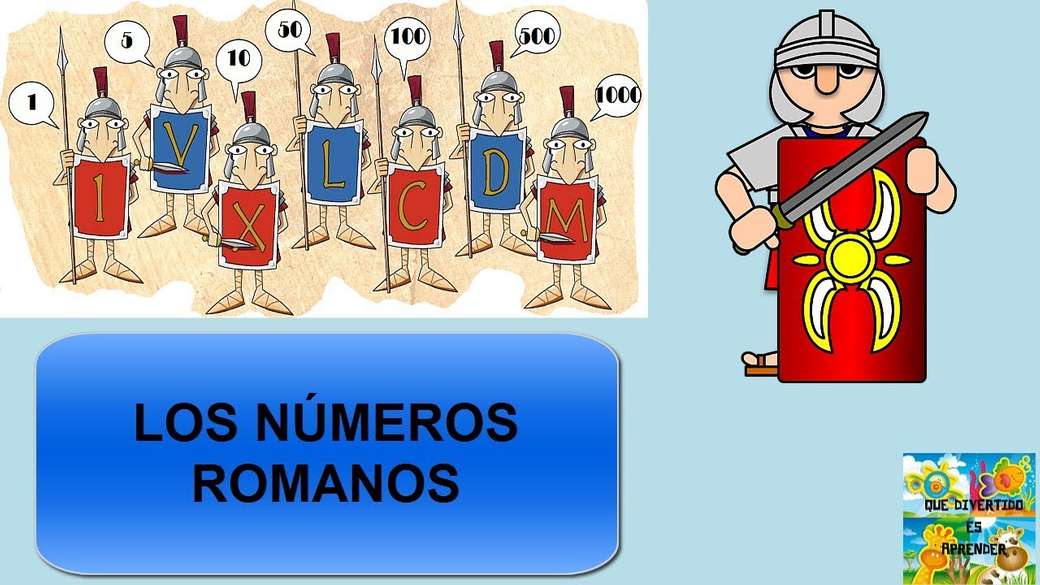 Cyfry rzymskie Dianis puzzle online