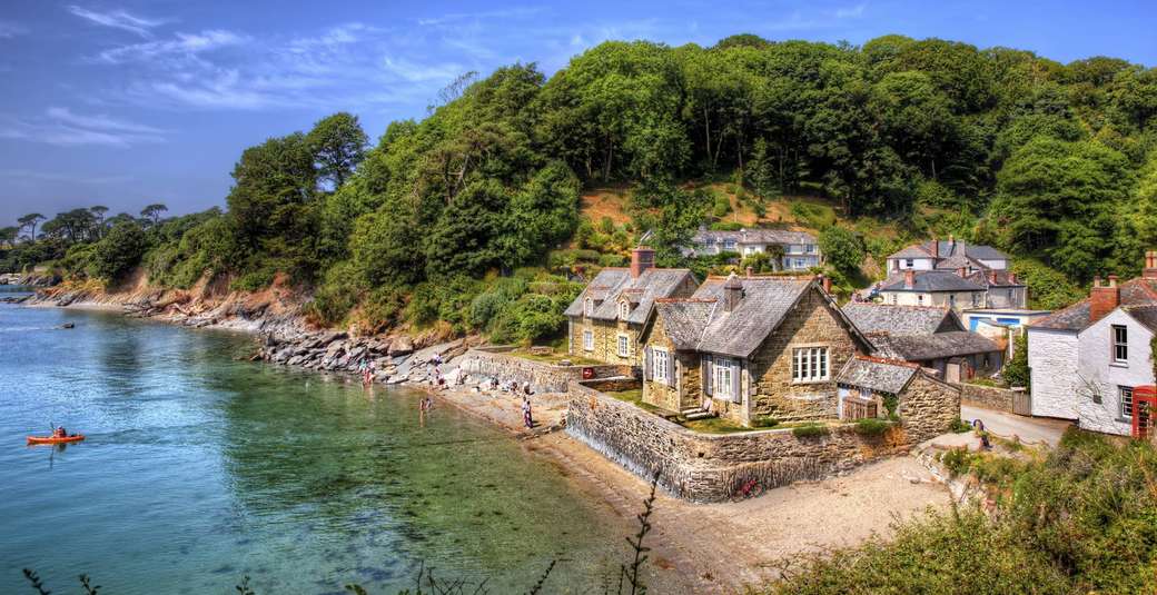 Domki nad morzem Anglia puzzle online