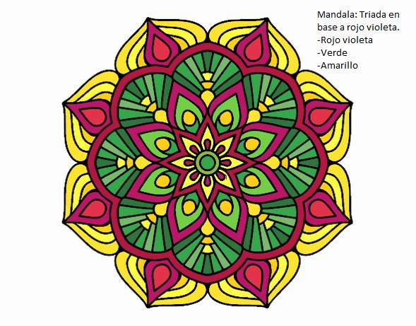 Orientalna mandala kwiatowa puzzle online