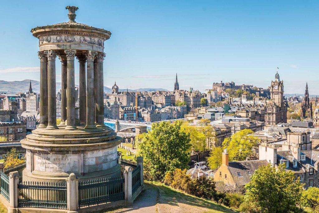 Widok na miasto Edynburg Szkocja puzzle online