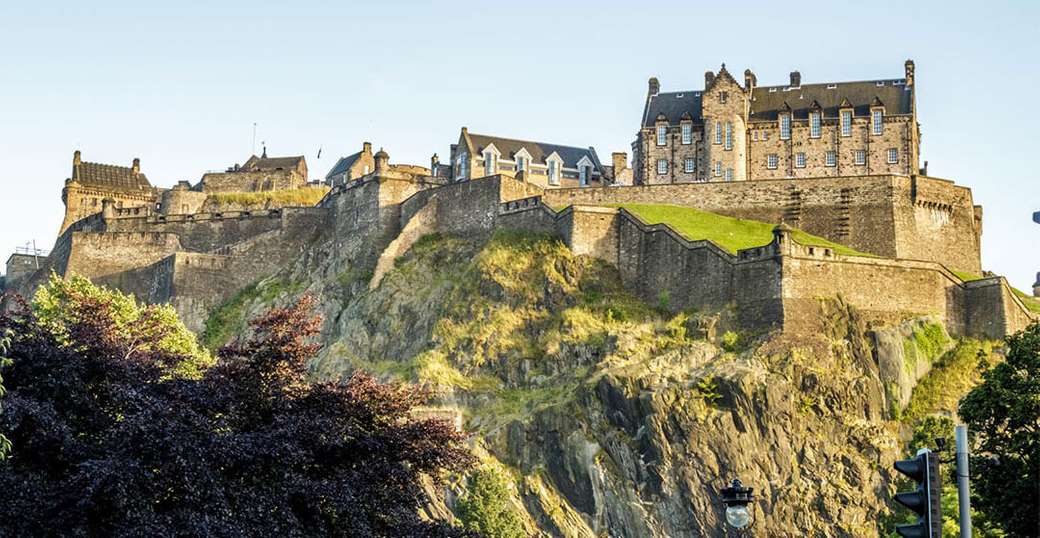 Edinburgh widok na zamek Szkocja puzzle online