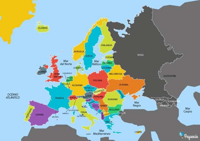 kraje europejskie puzzle online