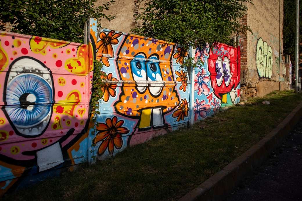 Graffiti w Braszowie w Rumunii puzzle online