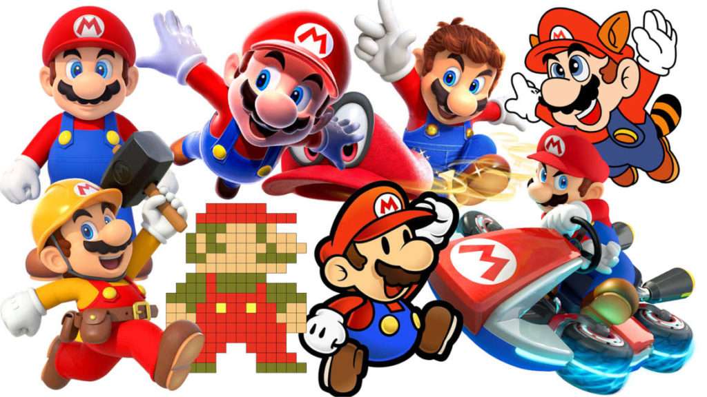 kilka zdjęć Mario puzzle online