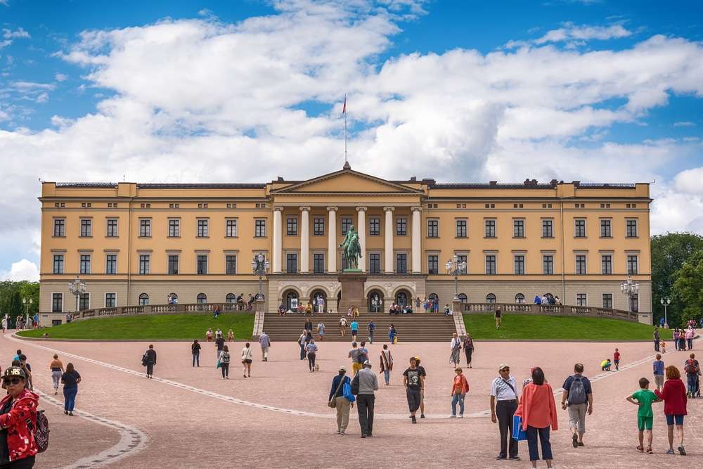 Pałac Królewski w Oslo Norwegia puzzle online