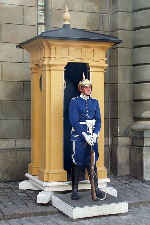 Oslo Royal Palace Guard Norwegii puzzle online