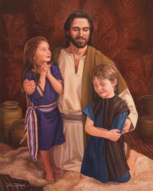 Lord Jesus och barn 2 pussel