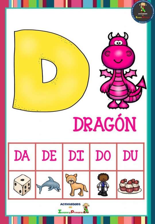 Litera alfabetu D. puzzle online