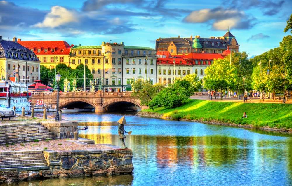 Göteborg városkép Svédországban kirakós játék