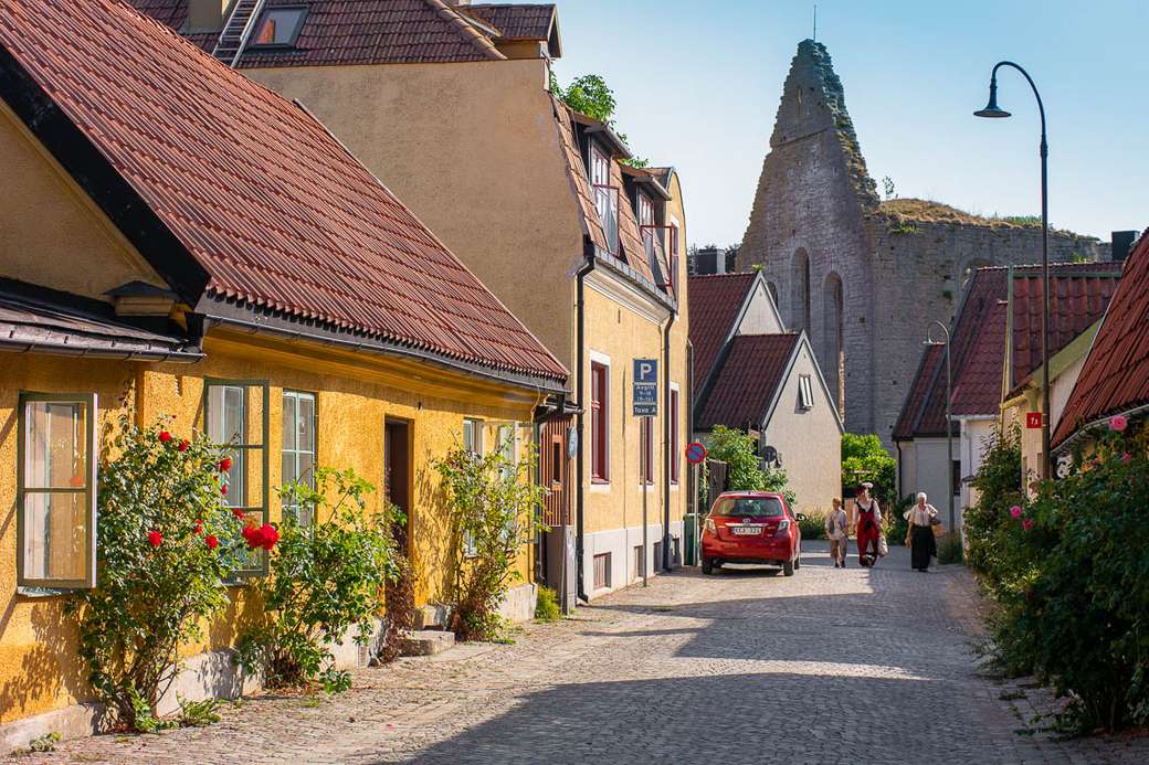 Miasto Visby w Szwecji puzzle online