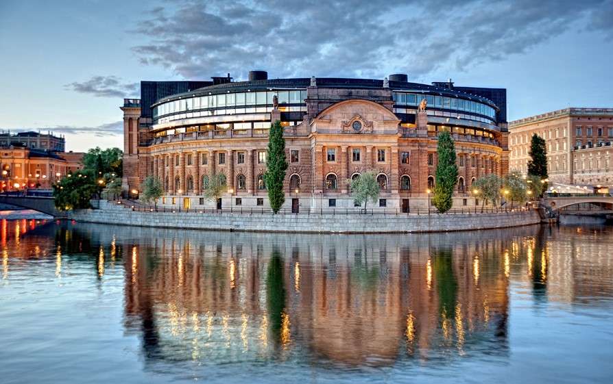 Budynek parlamentu w Sztokholmie puzzle online