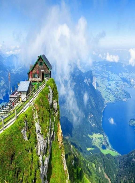 Widok z Góry Schafberg w Austrii puzzle online