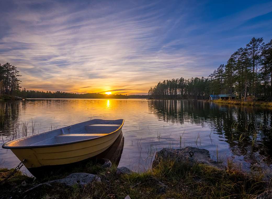Jezioro Dalarna Szwecja puzzle online
