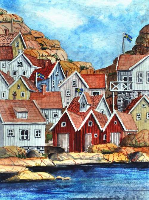 Malarstwo Archipelago Sweden puzzle online