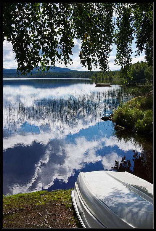Krajobraz Varmland Upplunden w Szwecji puzzle online