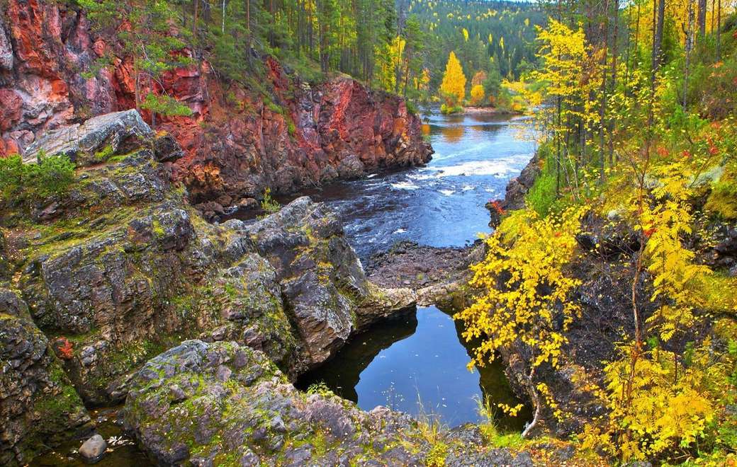 Piękny krajobraz w Finlandii puzzle online