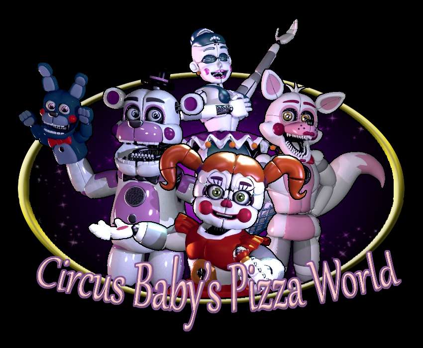 Circus Baby Pizza World Logo Play Jigsaw Puzzle For Free At Puzzle Factory - baby lin roblox