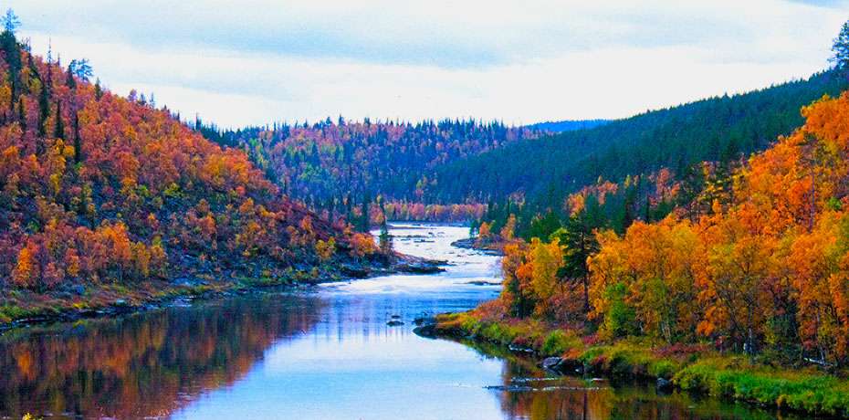 Jesienny krajobraz w Finlandii puzzle online