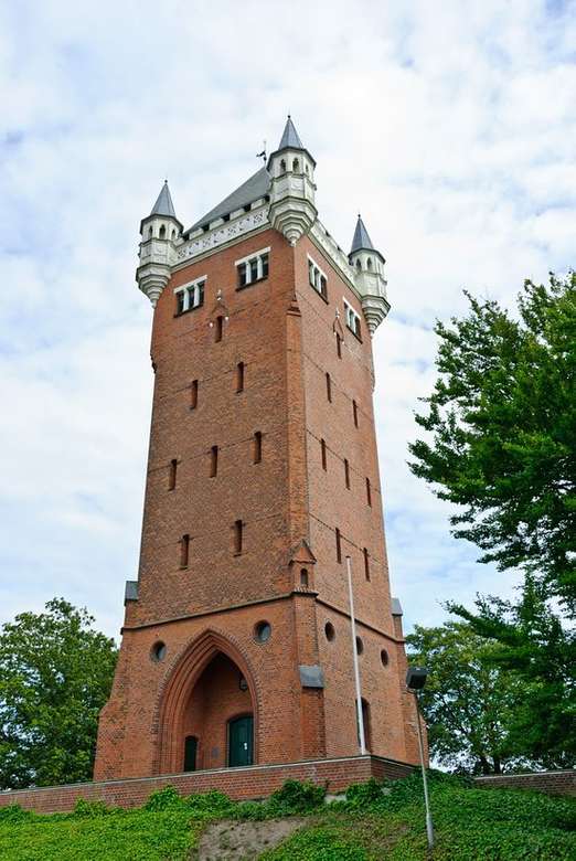 Wieża ciśnień Esbjerg w Danii puzzle online