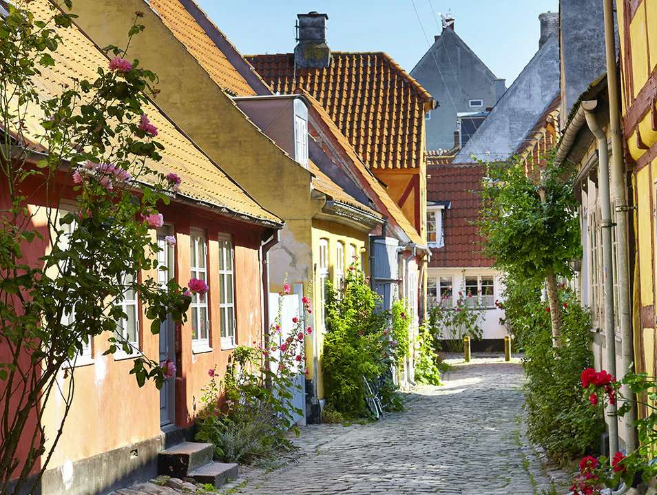 Miasto Elsinore w Danii puzzle online