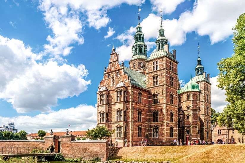 Zamek Rosenburg w Kopenhadze w Danii puzzle online
