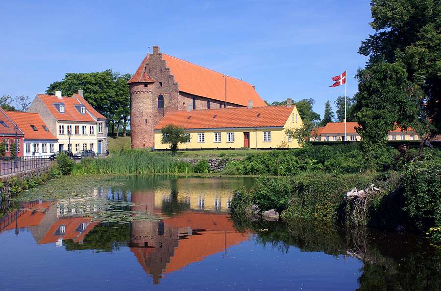 Miasto Nyborg w Danii puzzle online