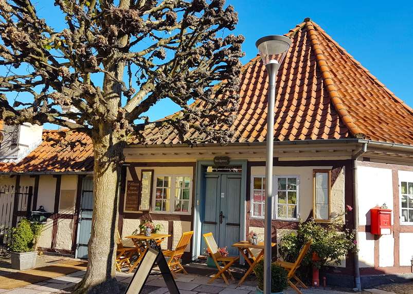 Miasto Odense w restauracji Danii puzzle online