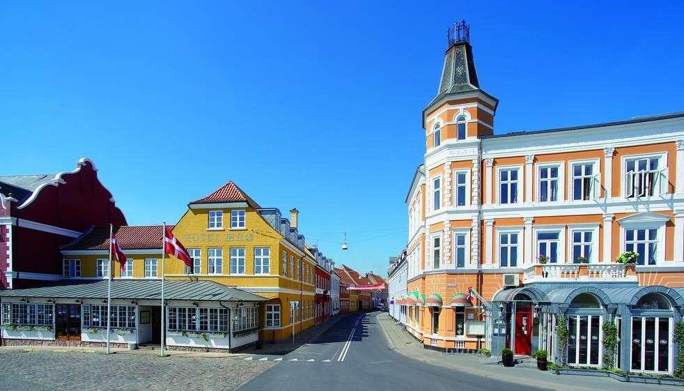 Miasto Svendborg w Szwecji puzzle online