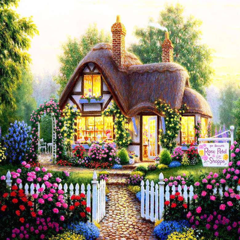 Painted house. puzzle