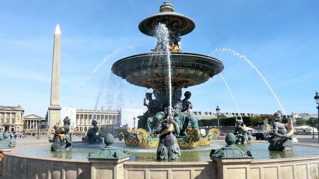 paryż- fontanna puzzle online